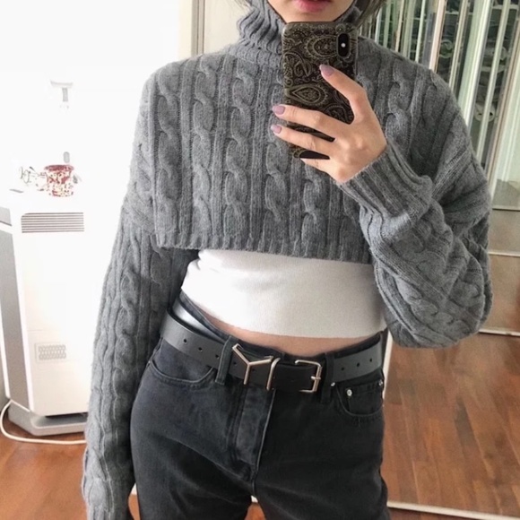 gray short knitwear - Picture 2 of 4